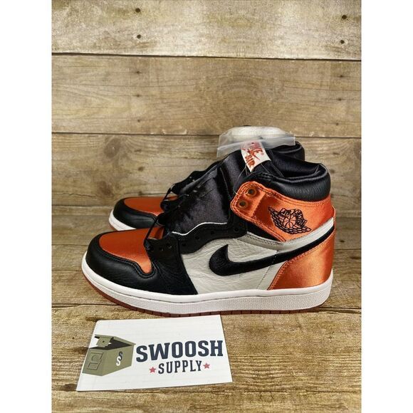 Nike Air Jordan 1 Satin Shattered Backboard Women’s Size 5 AV3725-010 New - Picture 3 of 8